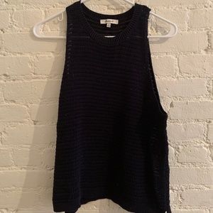NEVER WORN Navy Madewell Crochet Tank - Size M